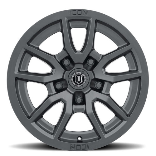 ICON Vector 5 Wheel 17x8.5 5x150 ET25 Satin Black For Tundra LX570 Land Cruiser