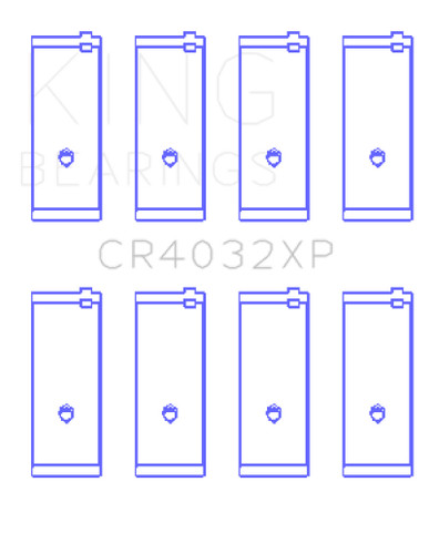 King Engine Bearings CR4032XP Performance Rod Bearing Set Toyota 4AGE 16V 1.6L
