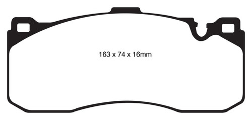 EBC Redstuff Front Brake Pads for BMW 135i 135is Ceramic Low Dust Performance