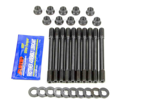 ARP Cylinder Head Stud Kit 12-Point Nuts Black Chromoly for Ford 4-Cylinder