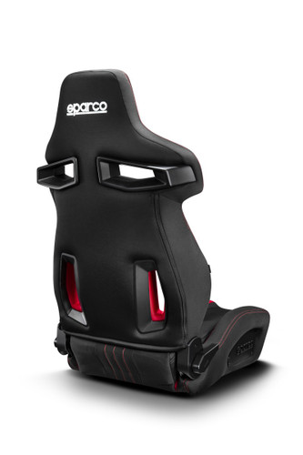 Sparco R333 Racing Seat 2021 Black Red Sport Bucket Seat with Side Bolsters