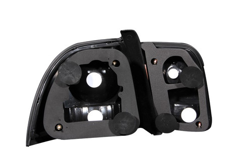 ANZO Tail Light Assembly Honda Accord 1996-1997 Clear Lens Black Pair