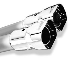 Borla Polished Dual Square Angle-Cut Exhaust Tip 2.5in Inlet 20233