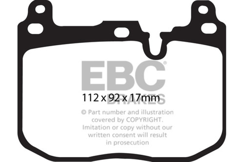 EBC Redstuff Ceramic Low Dust Front Brake Pads for BMW M3 F80 DP32130C
