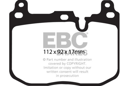 EBC Redstuff Ceramic Low Dust Front Brake Pads for BMW M3 F80 DP32130C