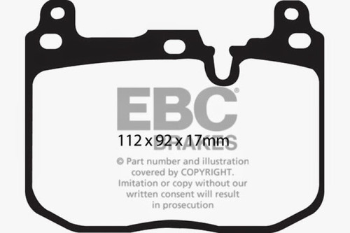 EBC Redstuff Ceramic Low Dust Front Brake Pads for BMW M3 F80 DP32130C