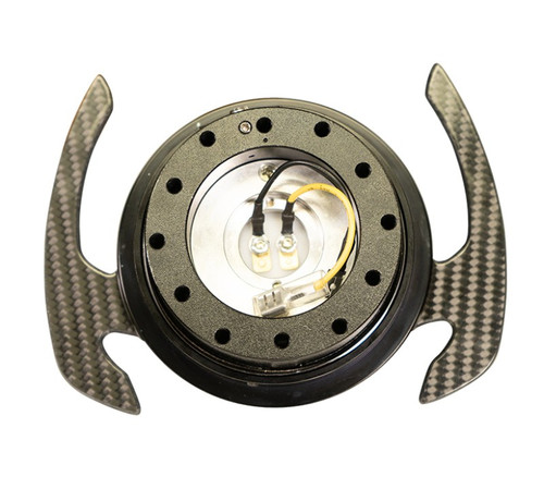 NRG Gen 4.0 Quick Release Steering Wheel Kit Carbon Fiber Black SRK-700CF