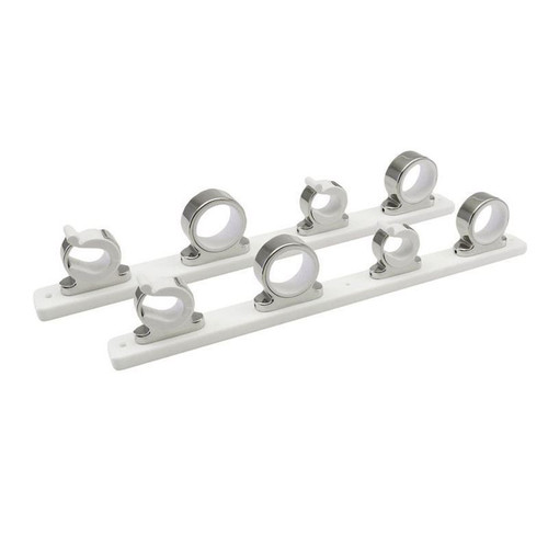 ROD HANGER For 4-ROD SS W/POLY RACK WH