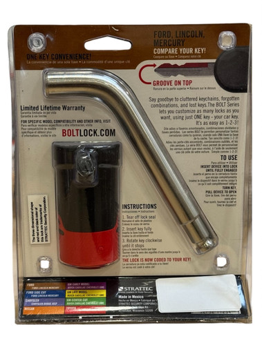 Bolt 7018447 Receiver Lock 5/8 In For Ford Lincoln Mercury Standard Cut Keys