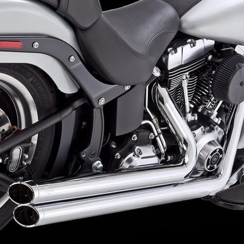 Vance & Hines Big Shots Staggered Chrome Exhaust Harley Softail 1986-2017
