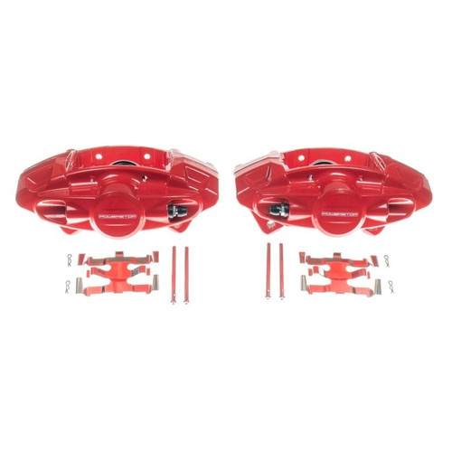 PowerStop S6182 Red Brake Calipers Pair for Nissan 350Z 370Z Infiniti G37