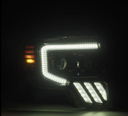 AlphaRex PRO-Series Headlights Ford F150 2009-2014 Black Sequential DRL