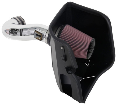 K&N 77-3110KP Performance Air Intake Kit For 2019 Chevrolet Silverado & GMC
