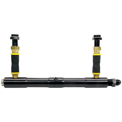 Allstar Performance Fuel Log 8 AN Male Inlet Aluminum Black Anodized