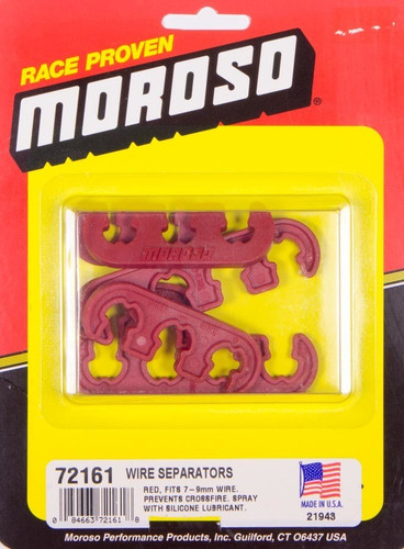 Moroso Red Spark Plug Wire Loom Kit 7-9mm for High Performance Engines