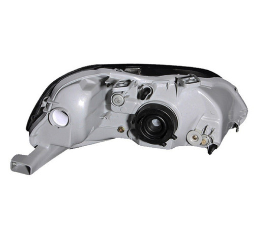 ANZO Crystal Headlights Clear Lens, Gunmetal Housing for 1999-2000 Honda Civic