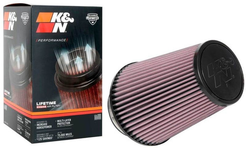K&N RU-1027 Universal Clamp-On Air Filter 4" Flange for Jeep Grand Cherokee 4.0L
