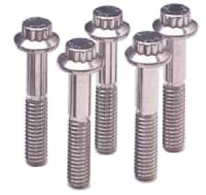 ARP 7/16-14 x 1.5in Stainless Steel 12-Point Bolts Kit Set of 5 Polished