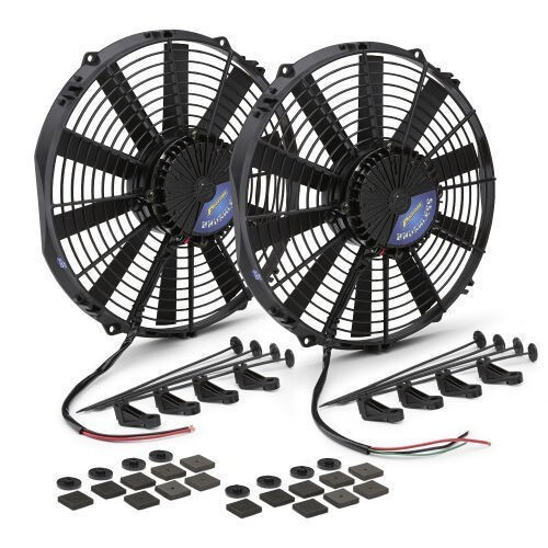 Proform Dual 12-Inch Brushless Fan w/2100 CFM for Automotive Cooling - P#(67038)