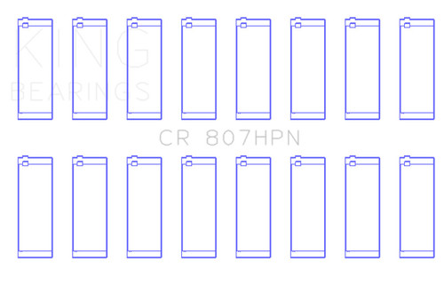 King Engine Bearings Connecting Rod Bearing Set Chevy LS Engines Std