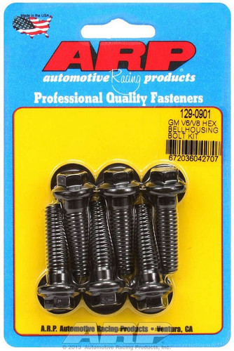 ARP Bellhousing Bolt Kit 3/8-16 Hex Black Oxide For GM V6 V8 Engines