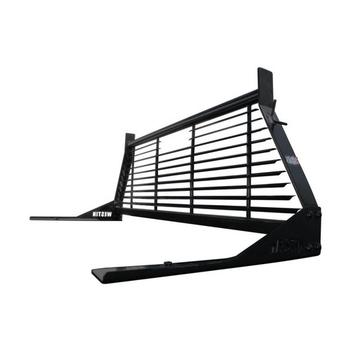 Westin HD Headache Rack Black Steel Louvered Truck Cab Protector 57-8025