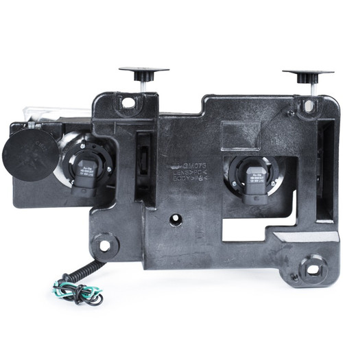 Anzo Crystal Headlights w/Black Housing & Low Brow for 1988-2000 GMC & Chevrolet