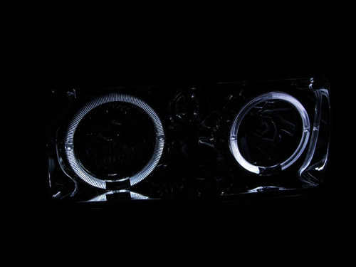 ANZO Crystal Headlights Halo Toyota Land Cruiser 1991-1994 Chrome