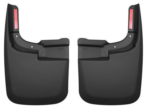 Husky Liners Front Mud Flaps Textured Black Plastic Pair for 2017 Ford F-250