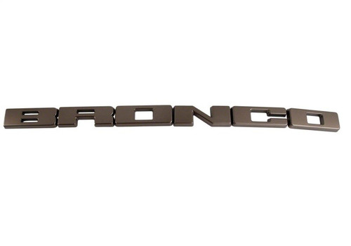 Ford Racing Bronco Grille Lettering Overlay Kit Sinister Bronze Finish