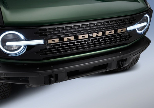 Ford Racing Bronco Grille Lettering Overlay Kit Sinister Bronze Finish