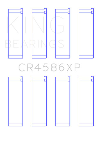 King CR4586XP Connecting Rod Bearings STD for Mitsubishi EVO X 4B11T XP Series