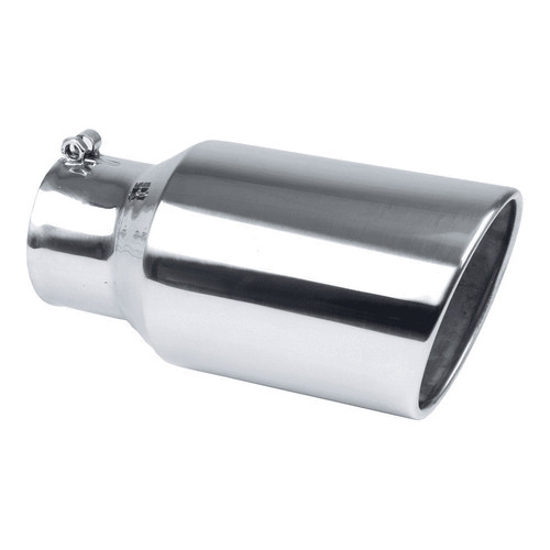 Exhaust Tip 4in x 6in 12in L Polished Bolt-on Exhaust Tip 4in x 6in 12in L Polished Bolt-on