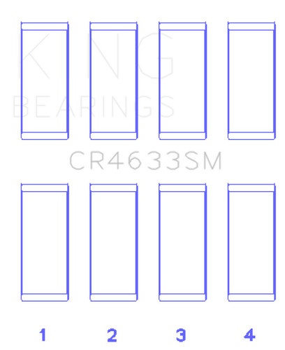 King CR4633SM Connecting Rod Bearing Set STD For Mini Cooper N14 Turbo 1.6L