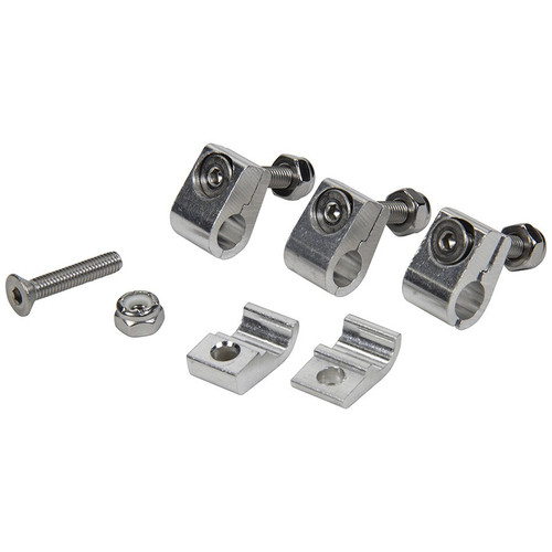 Allstar Performance Aluminum Line Clamps 5/16 Inch 2-Piece Set of 4