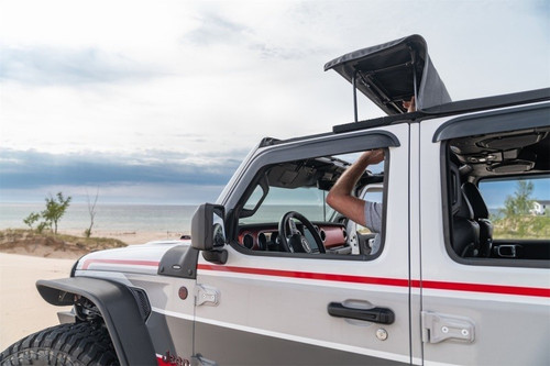 Rugged Ridge Voyager Fastback Soft Top for Jeep Gladiator 2020-2022, Black