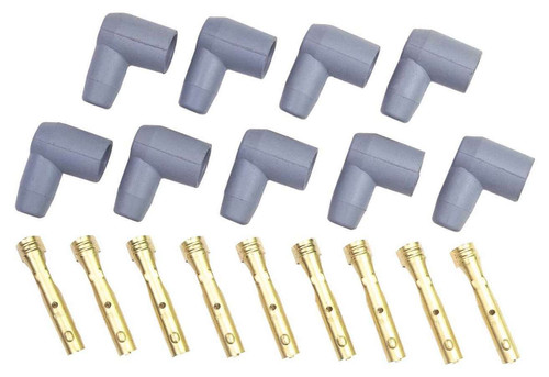 MSD Ignition Distributor Coil Boot Kit 8851 8.5mm 90° Gray Set of 9