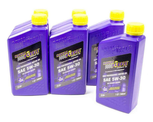 Royal Purple 5W-30 Synthetic Motor Oil, Case of 6x1 Qt Bottles, New In Box