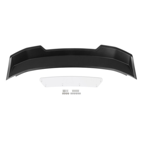 10" Mustang Wicker Bill Spoiler - Bolt-On, Adjustable, Satin Black, New