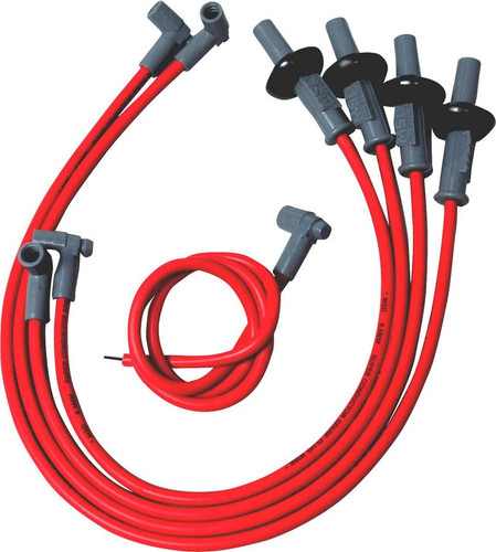 MSD 31939 8.5mm Race Spark Plug Wire Set Spiral Core Red for VW 4-Cylinder