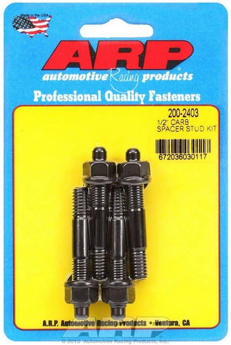 ARP Universal Carburetor Stud Kit 5/16-18-5/16-24 Chromoly Black Oxide Set of 4