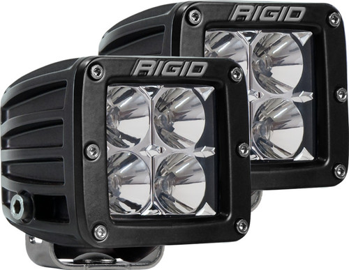 Rigid Industries Dually D-Series PRO Flood LED Pod Lights 3" Pair Black 3168 LM