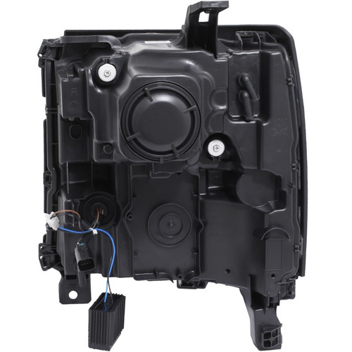 ANZO Projector Headlights Black Amber Turn for 2016-18 Chevrolet Silverado 1500