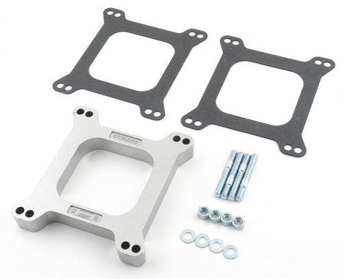 Mr Gasket 6005 Carb Spacer 1 In Open Square Bore Aluminum w Gaskets