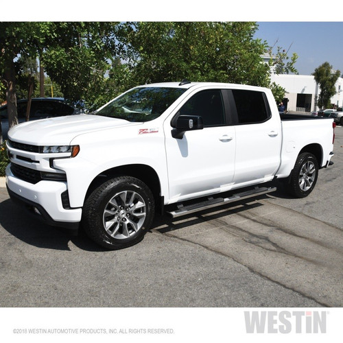 Westin R5 Stainless Nerf Step Bars 5in For Silverado Sierra Crew Cab 2019-21