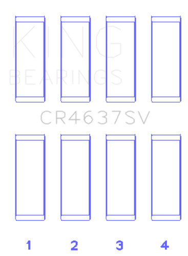 King Engine Bearings Connecting Rod Bearing Set for 2008-2017 Audi BYT CDNC CCZD