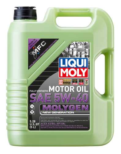 LIQUI MOLY Molygen 5W-40 5L Engine Oil Case of 4 BMW 3 Series VW Audi Mercedes