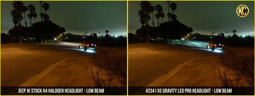 KC HiLiTES Gravity LED Pro 7in Headlight Jeep Wrangler JK 2007-2018