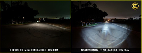 KC HiLiTES Gravity LED Pro 7in Headlight Jeep Wrangler JK 2007-2018