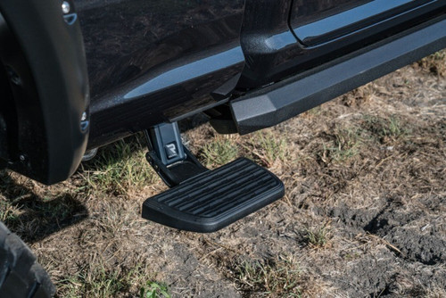 AMP Research BedStep2 Retractable Side Step for 2019 Ram 2500 & 3500 * Black